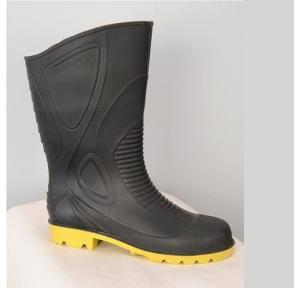 Fortune Forever -13 Black Steel Toe Gum Boot, Size: 6